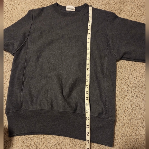 Champion Reverse Weave Crew Neck Sweatshirt Gray Unisex XS Long Sleeve Heavyweig - Picture 6 of 8